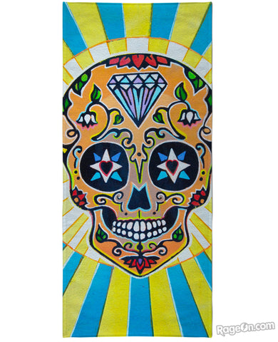 Smiling Skull Beach Towel