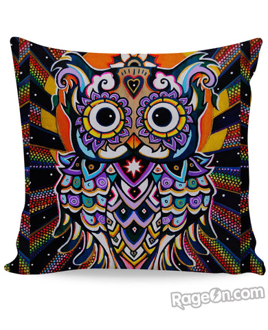 Radiant Owl Couch Pillow