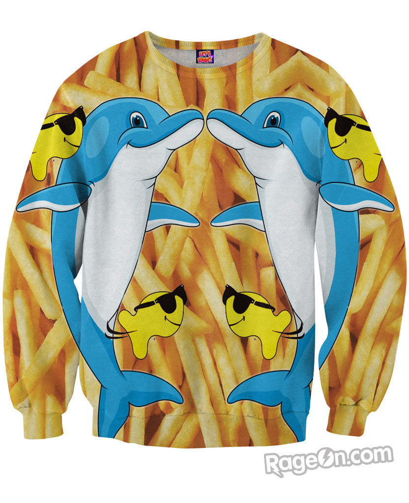 Dolphins and Fries Sweatshirt