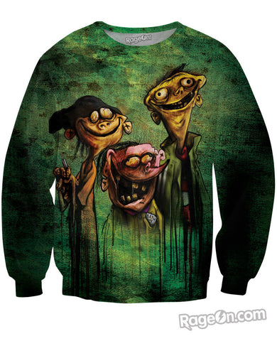 Ed, Edd n Eddy on Bath Salts Crewneck Sweatshirt