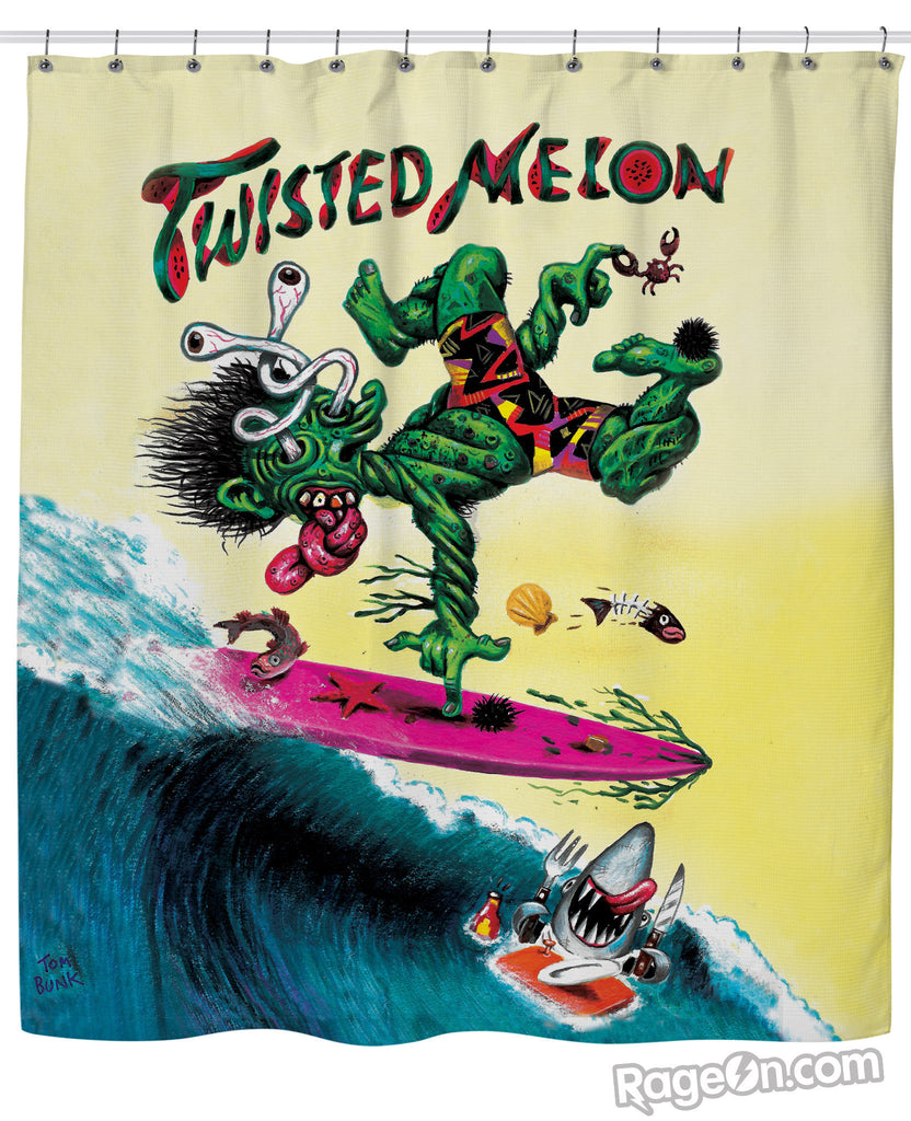 Twisted Melon Shower Curtain