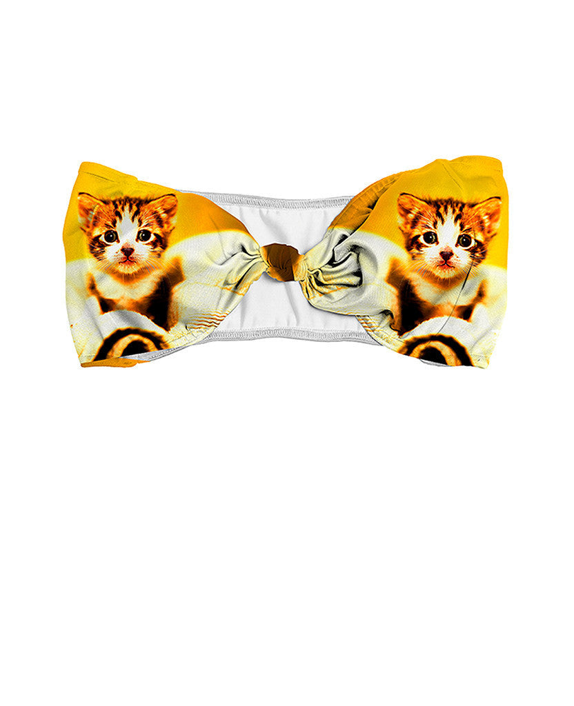 Pussy Cat Padded Bandeau Top