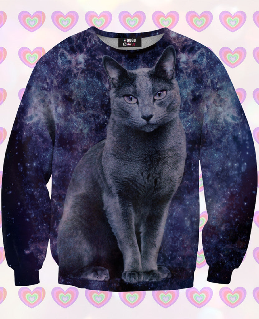 Black Cat Sweatshirt For Kids