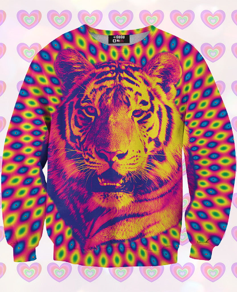 Crazy Tiger Sweatshirt For Kids