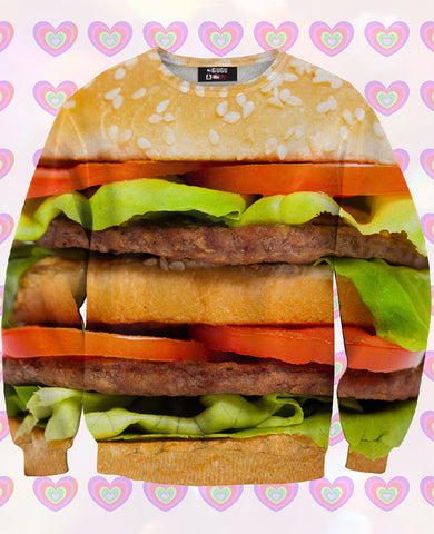 Hamburger Sweatshirt For Kids