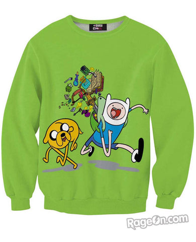 Green Jake and Finn Sweatshirt