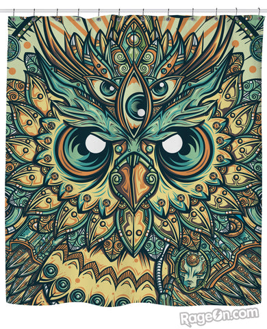 God Owl of Dreams Shower Curtain
