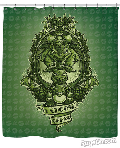 I Choose Grass Shower Curtain