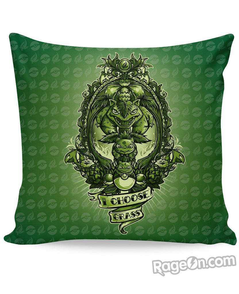 I Choose Grass Couch Pillow
