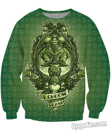I Choose Grass Crewneck Sweatshirt