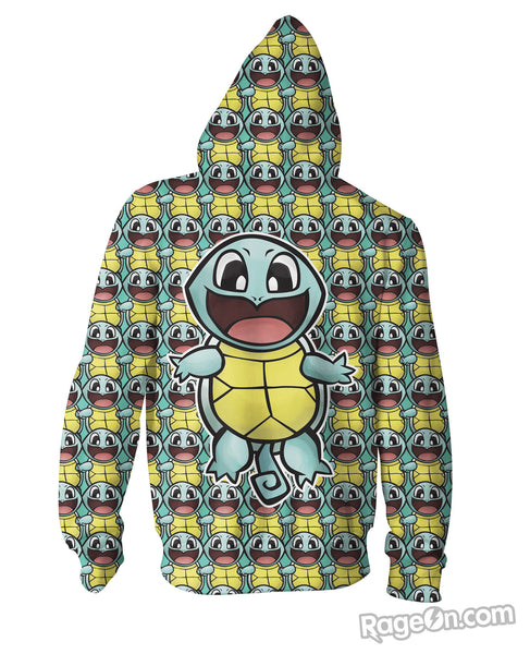 Happy Squirtle Zip-Up Hoodie