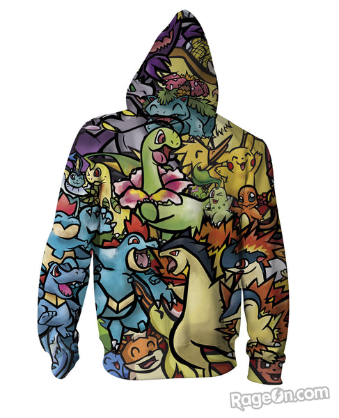 Pokemon Mashup Zip-Up Hoodie