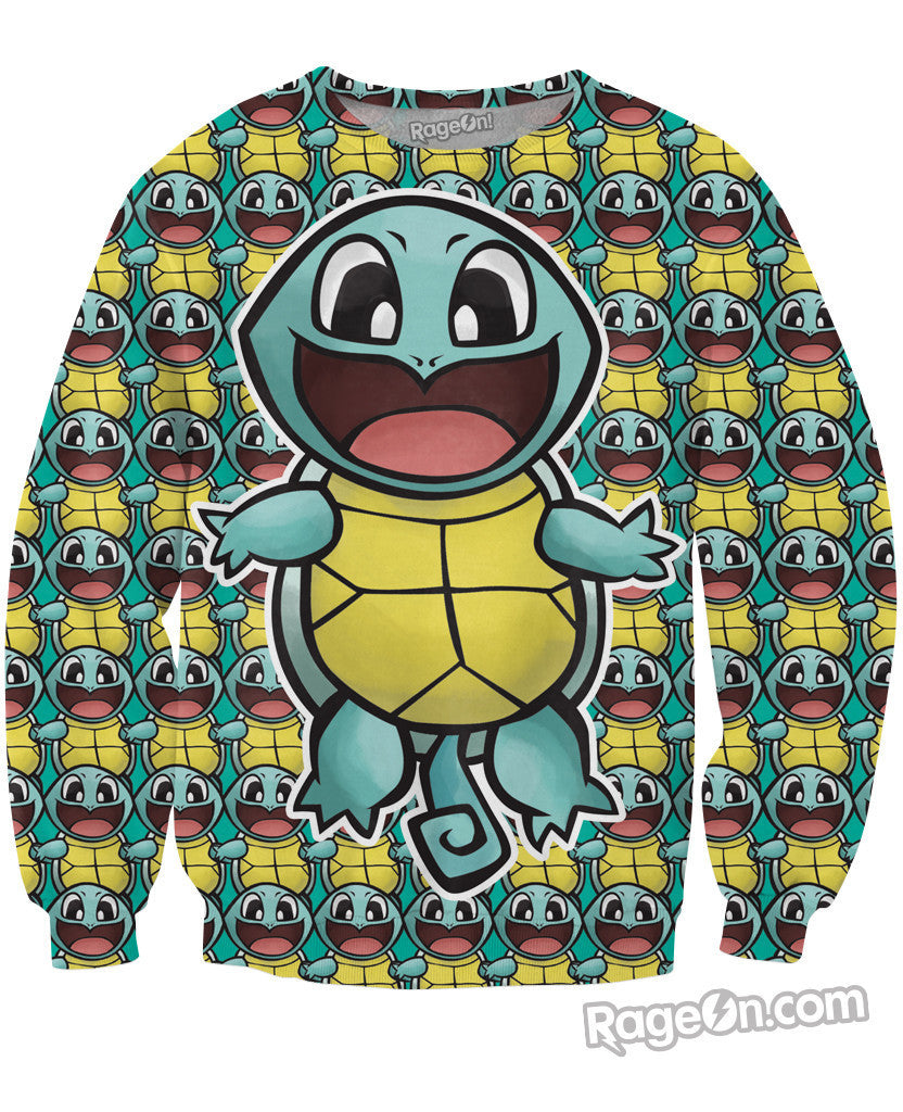 Happy Squirtle Crewneck Sweatshirt