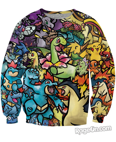 Pokemon Mashup Crewneck Sweatshirt