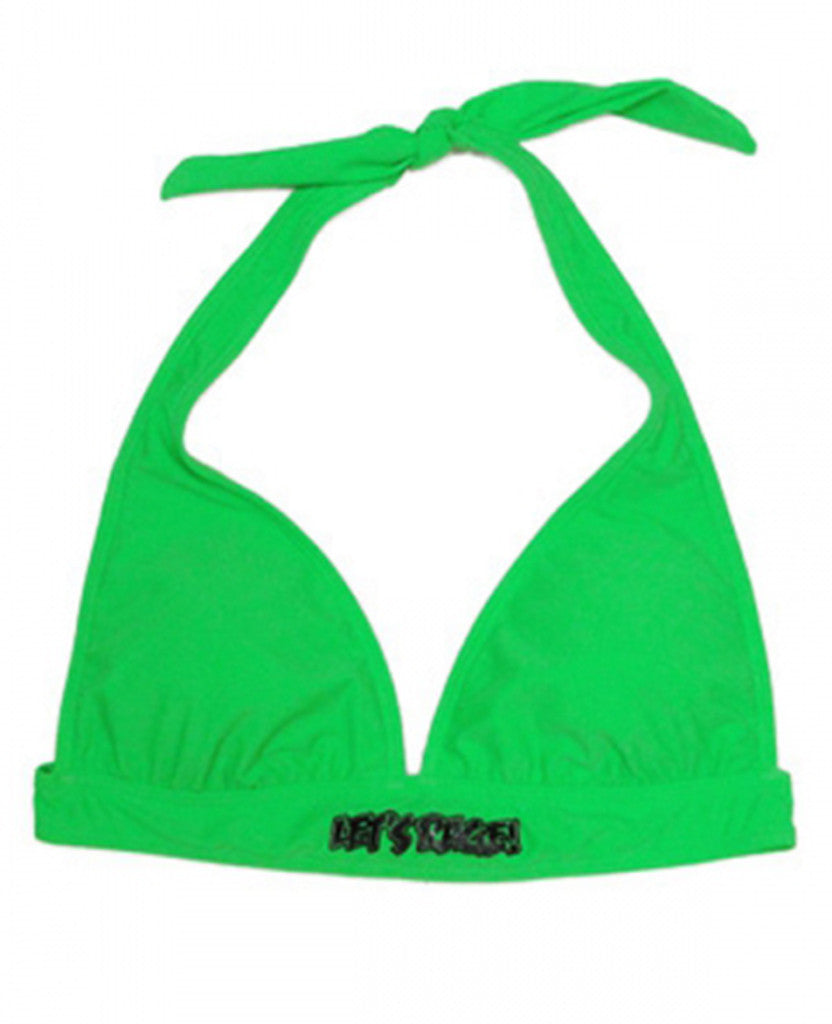 Let's Rage Bikini Top (Green)