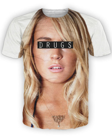 Lindsay Lohan Drugs T-Shirt *Ready to Ship*