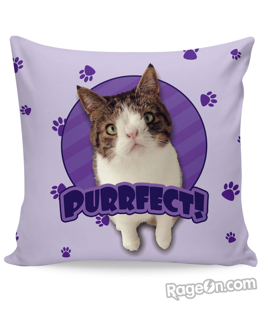 PURRfect Purple Couch Pillow