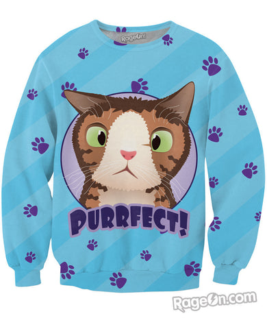 PURRfect Blue Sweatshirt