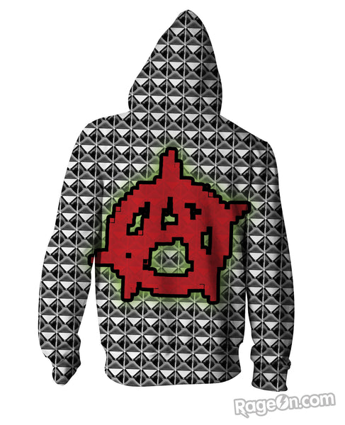 Anarchy Stud Zip-Up Hoodie