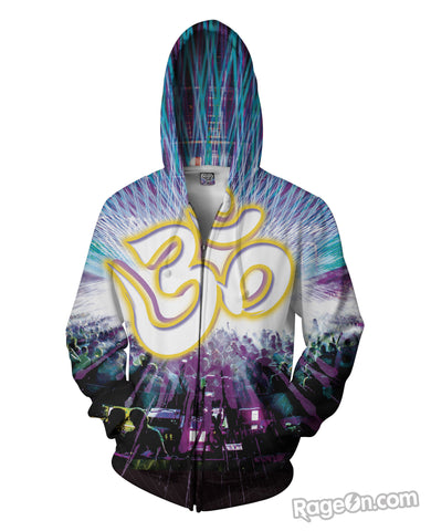 Om Symbol Zip-Up Hoodie