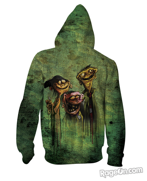 Ed Edd N Eddy on Bathsalts Zip-Up Hoodie