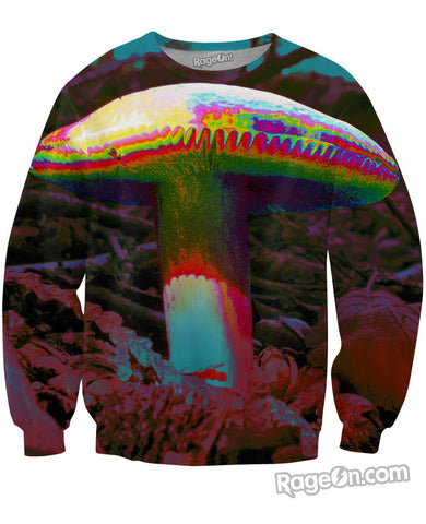 Trippy Mushroom Crewneck Sweatshirt