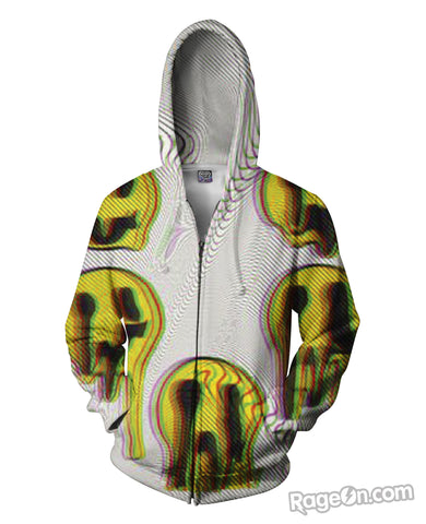 Wax Smile Zip-Up Hoodie