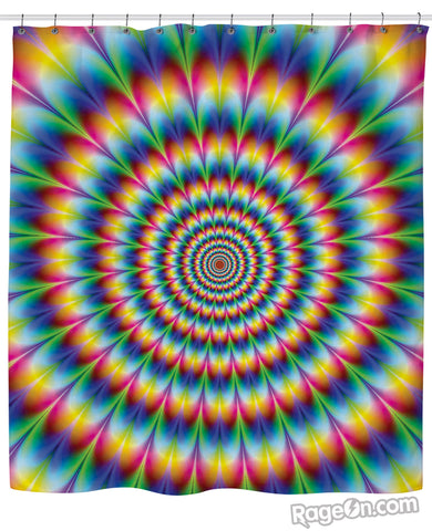 Into the Rainbow Shower Curtain