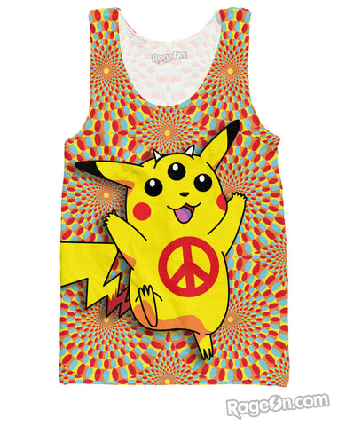 Pikachu Peace Trip Tank Top