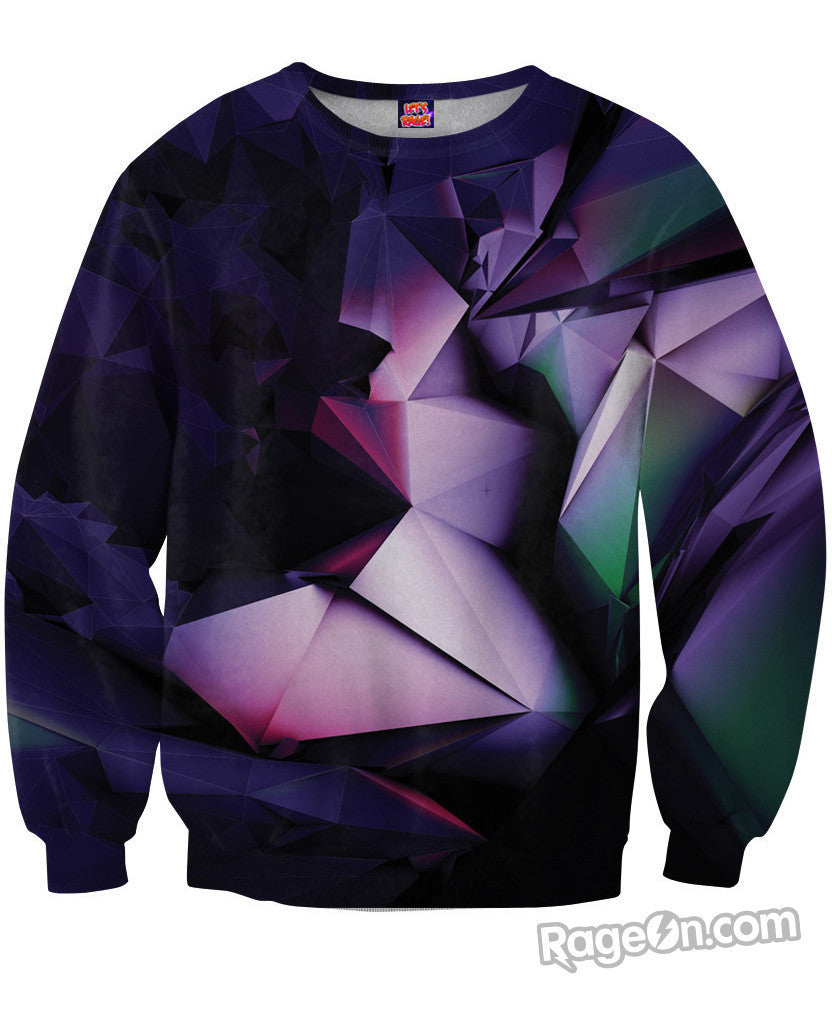 Purple Geometry Sweatshirt