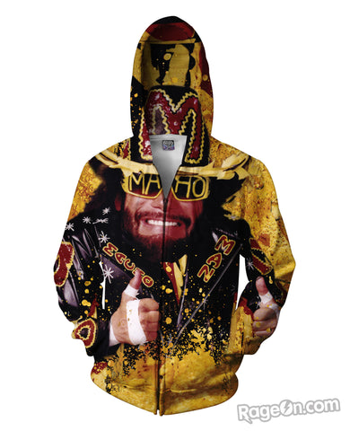 Nacho Man Randy Savage Zip-Up Hoodie