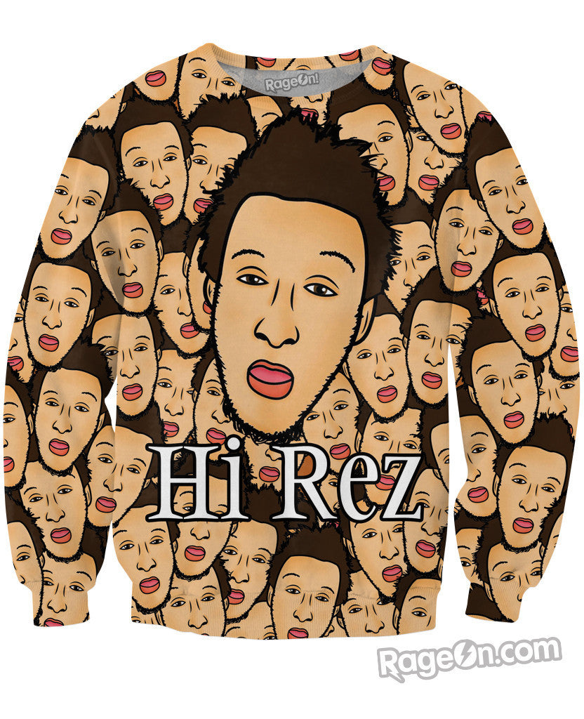 Hi-Rez Face Crewneck Sweatshirt