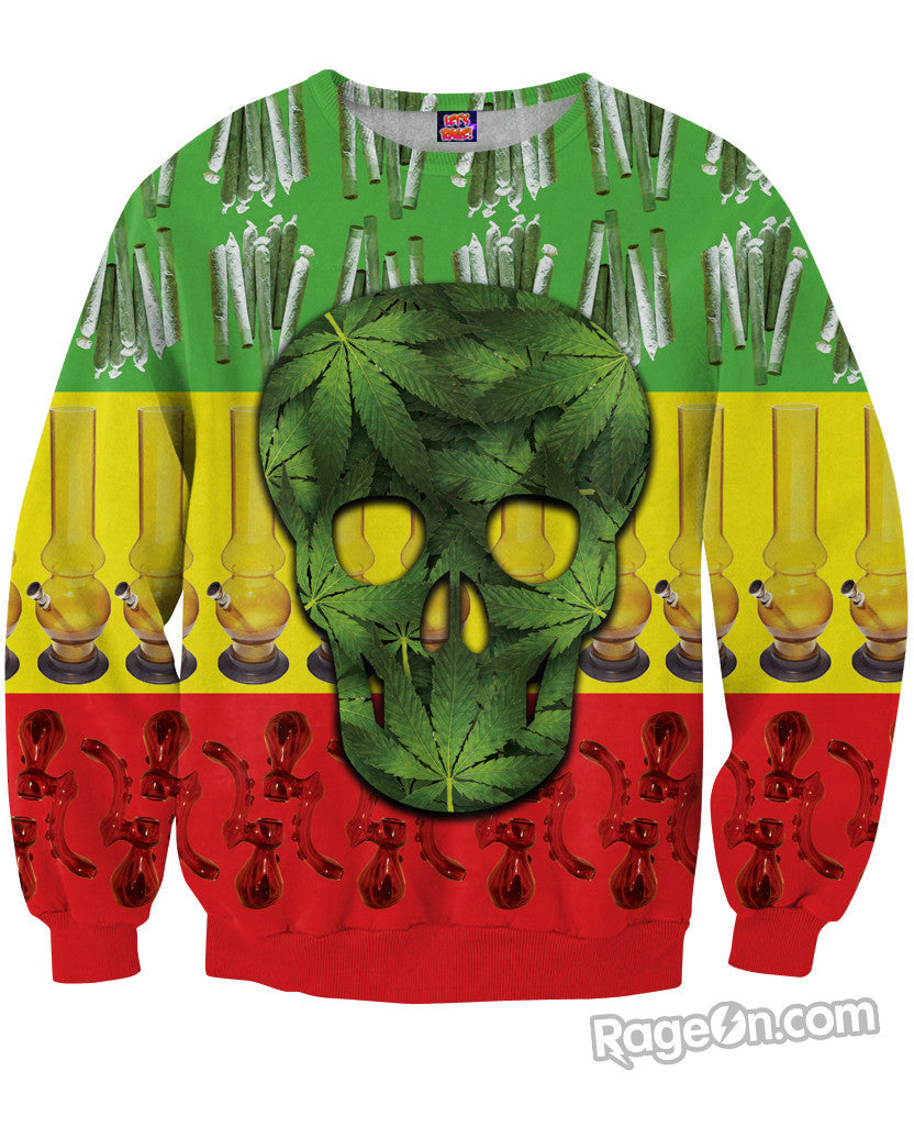 Rasta Skull Sweatshirt