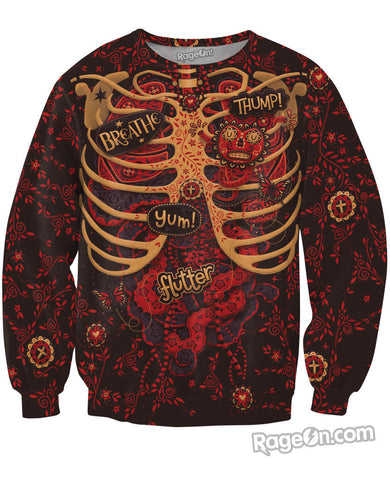 Day of the Dead Anatomy Crewneck Sweatshirt