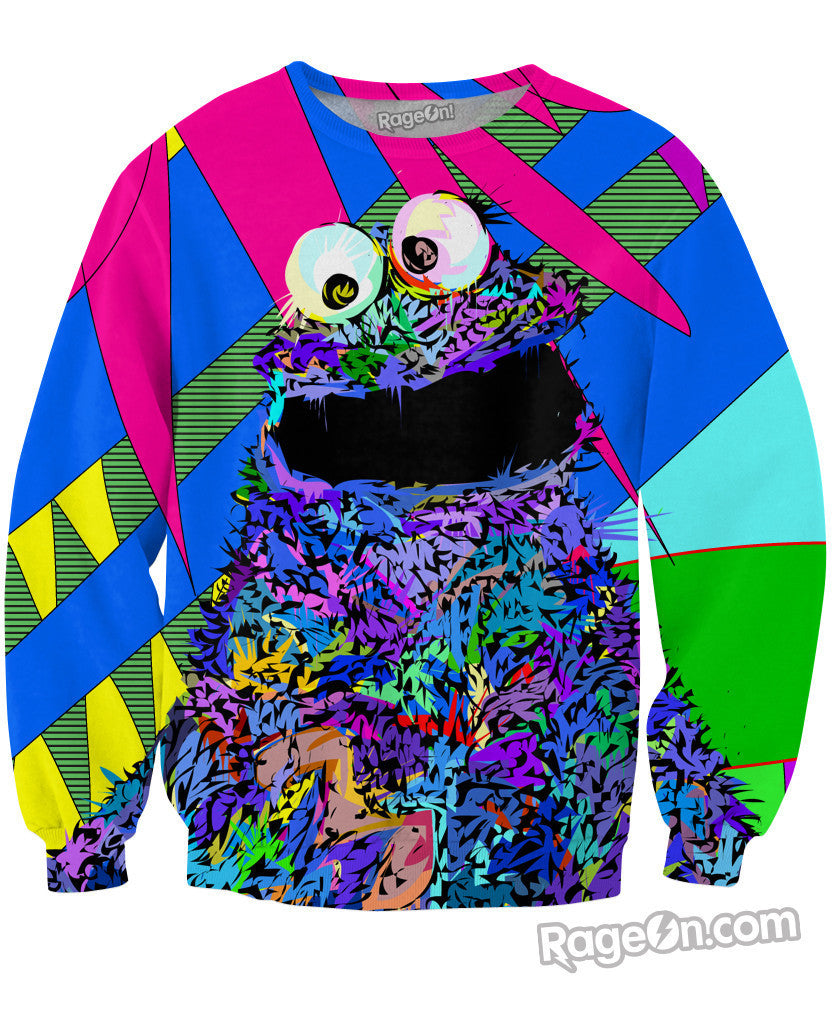 Cookie Monster Crewneck Sweatshirt