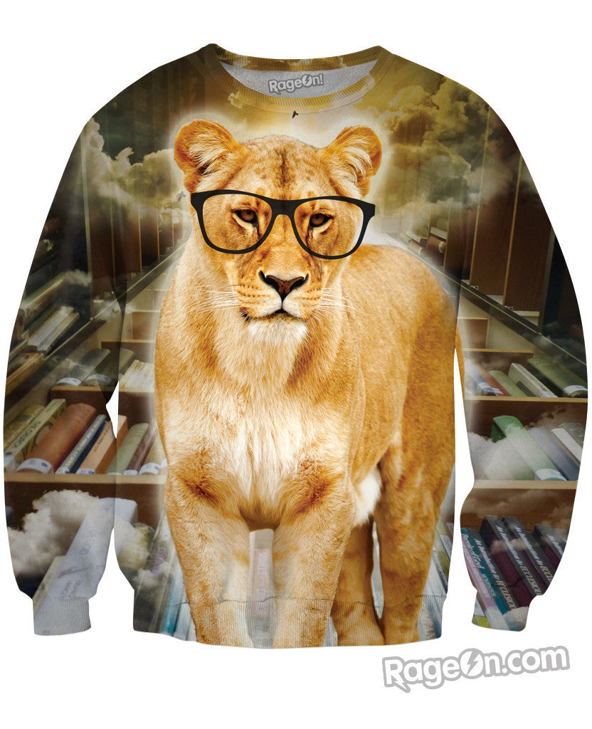 Geeky Lion Crewneck Sweatshirt