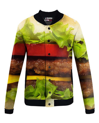 Hamburger Baseball Jacket