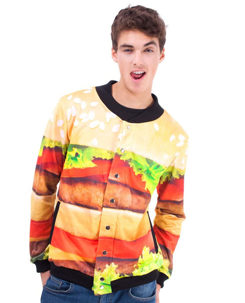 Hamburger Baseball Jacket