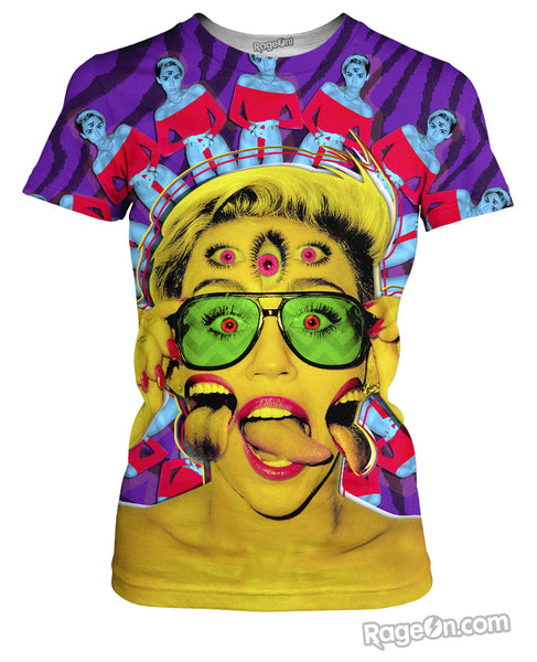 Miley Cyrus Psychedelic T-Shirt