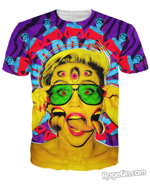 Miley Cyrus Psychedelic T-Shirt