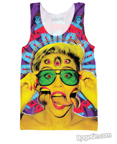 Miley Cyrus Psychedelic Tank Top