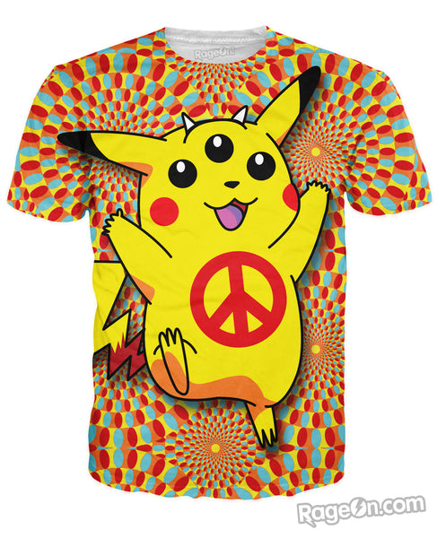 Pikachu Peace Trip T-Shirt