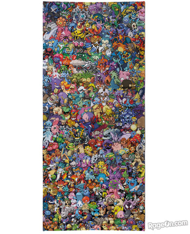 Pokemon Collage Beach Towel