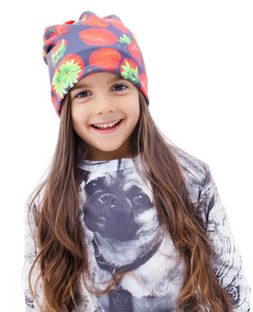 Strawberries Kids Beanie