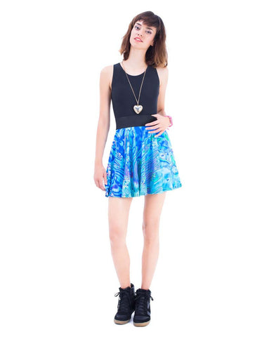 Turquoise Circle Skirt